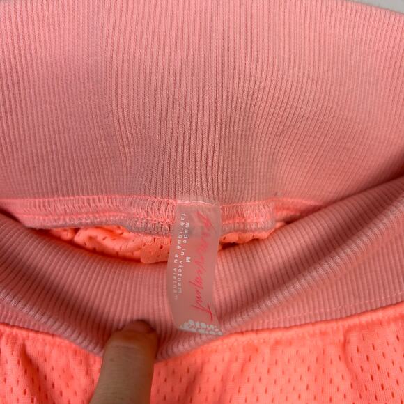 Free People Movement Don't Mesh With Me Athletic Shorts Pink Sz Medium - Picture 5 of 8